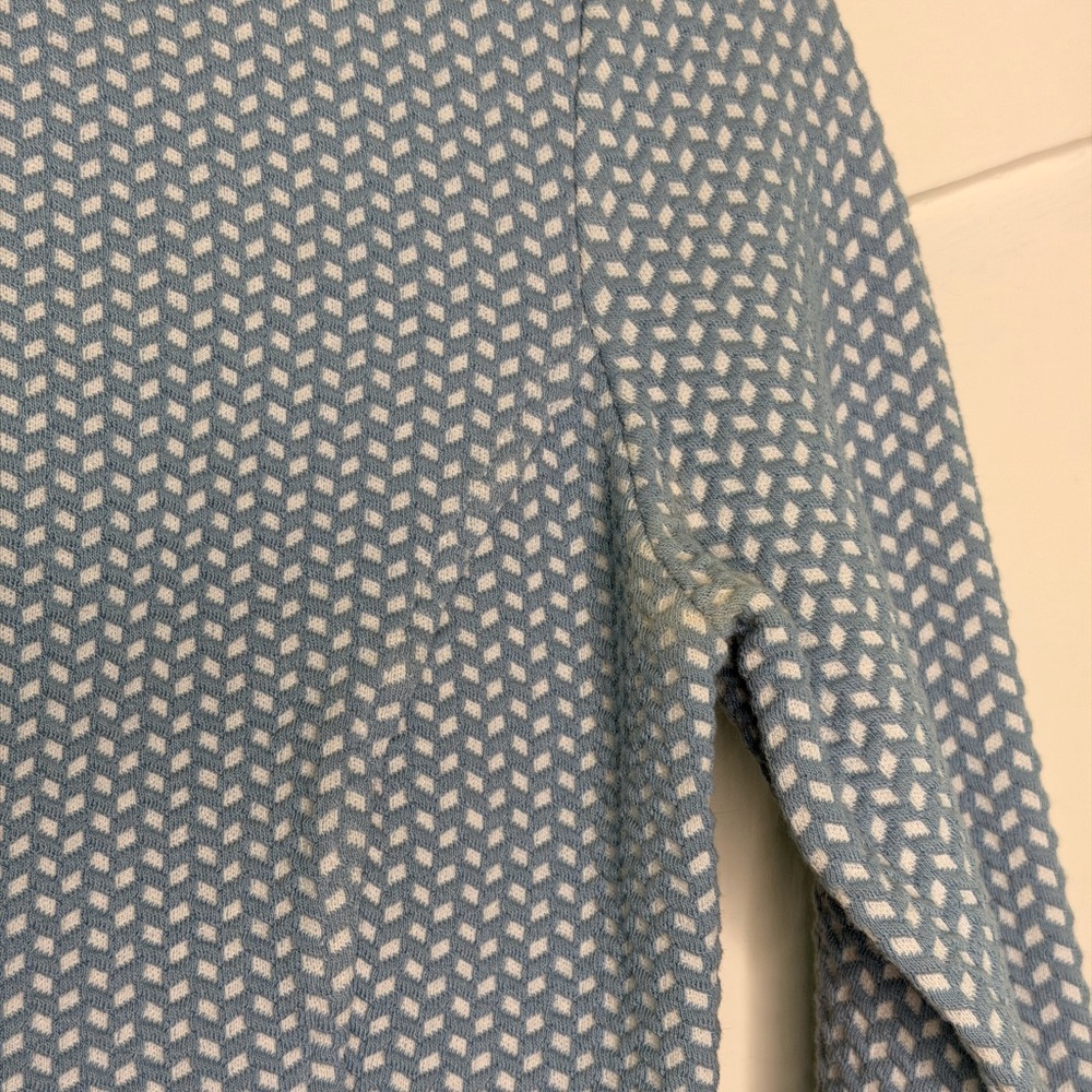 Bebe Light Blue Patterned Crop Top - image 4